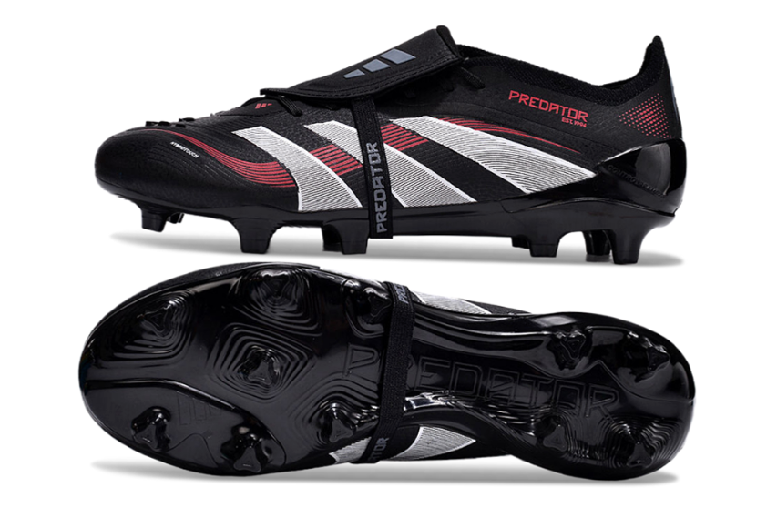 Chuteira Adidas 25 Predator Elite Tongue FG (Preta)