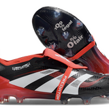 Chuteira Adidas 25 Predator Elite Tongue FG (Preta e Vermelha)
