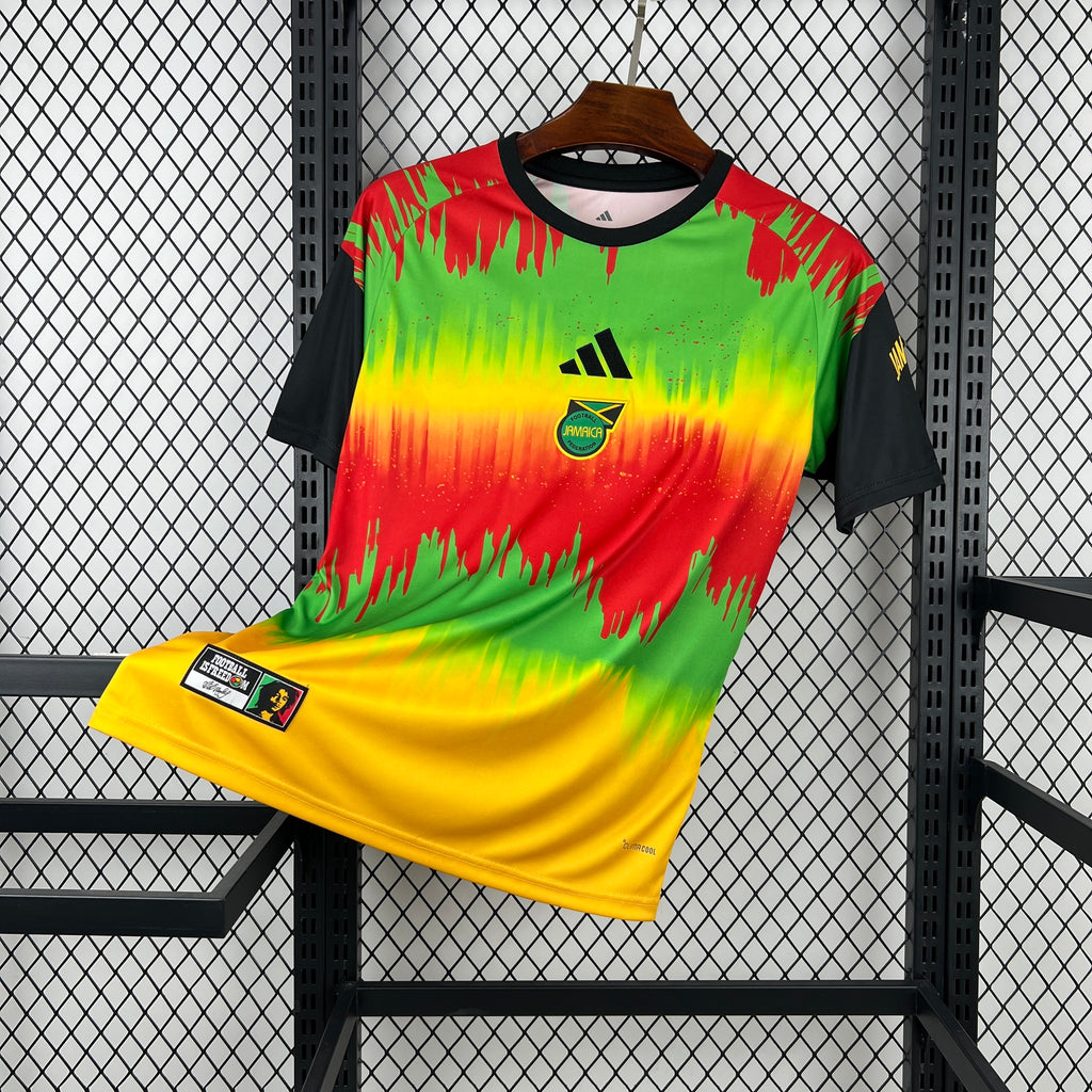 Camisa Jamaica 2026 Pré-Jogo Bob Marley - (Torcedor)