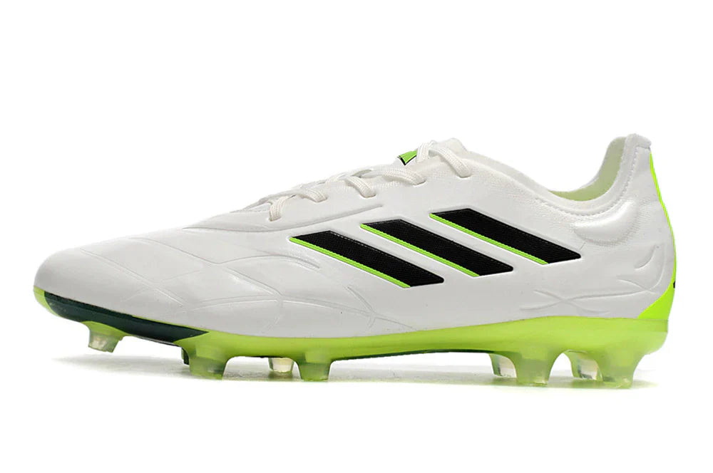 Chuteira Adidas Copa Pure+ FG (Branca e Verde)
