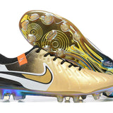 Chuteira Nike Tiempo Legend 10 FG - Dourada - Edição Especial