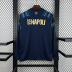 Camisa Napoli 25/26 Pré-Jogo - (Torcedor) Manga Longa