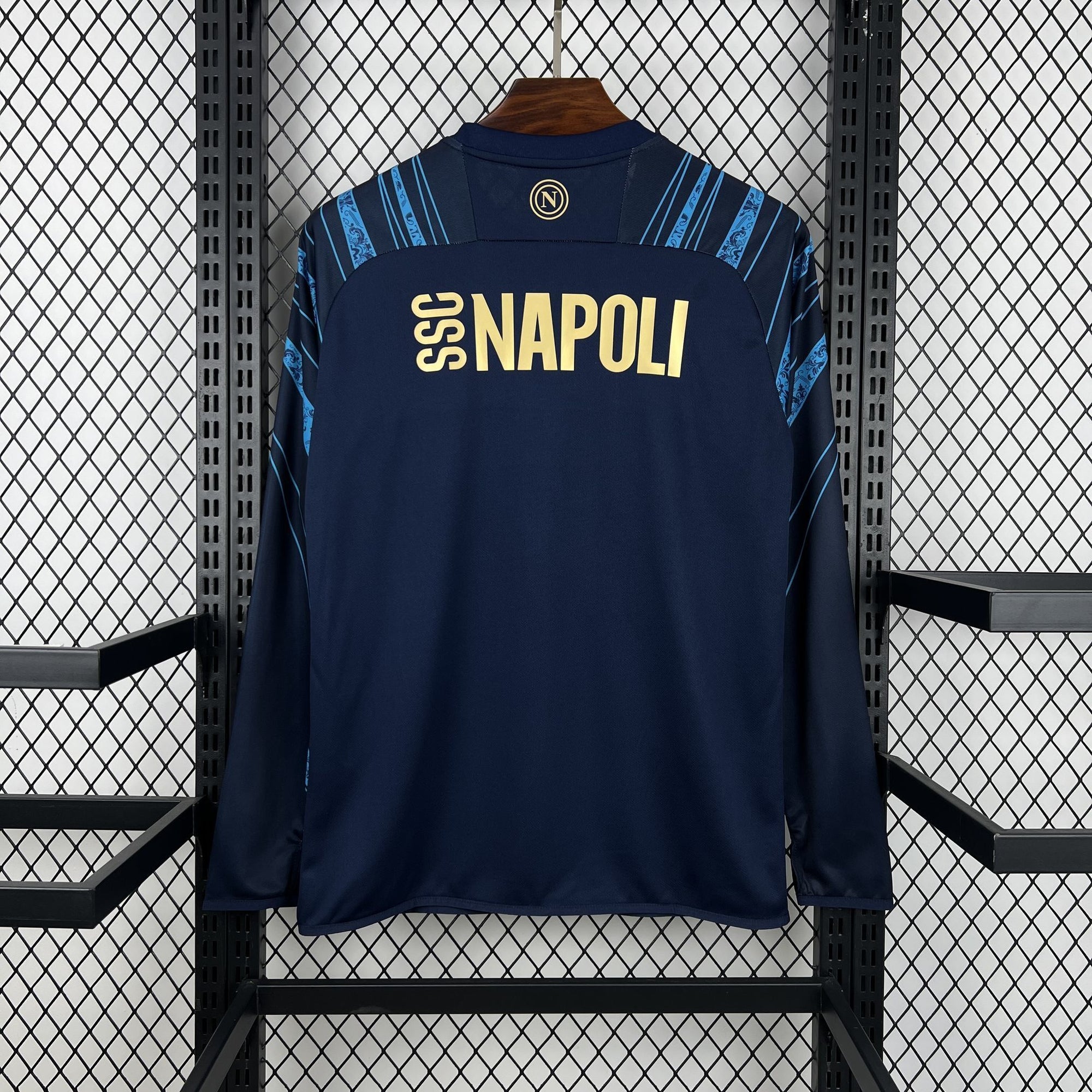 Camisa Napoli 25/26 Pré-Jogo - (Torcedor) Manga Longa