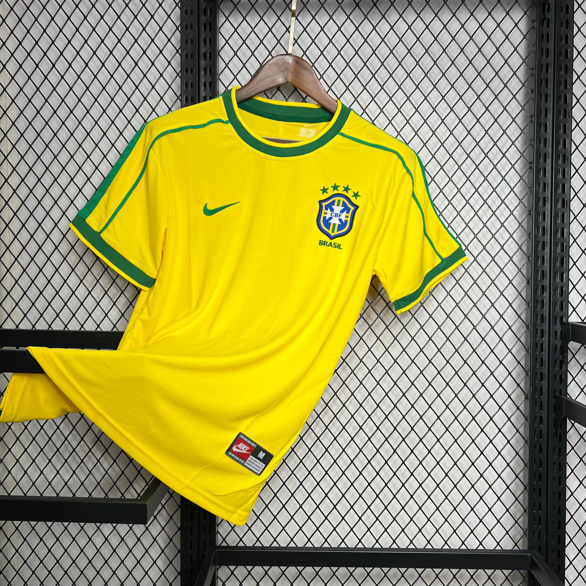 Camisa Brasil Titular 1998 - Versão (Retrô)