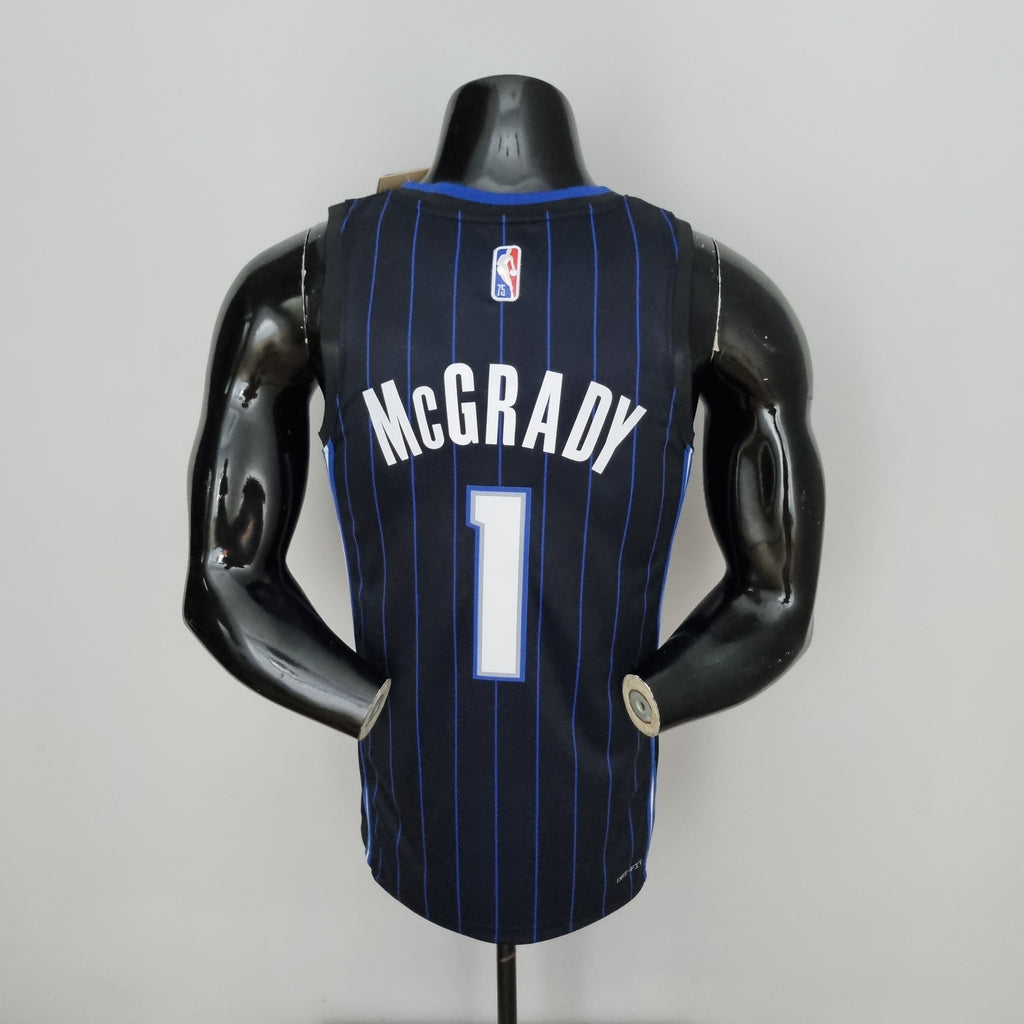 Camisa NBA Orlando Magic #1 McGrady  - 75° Aniversário Black