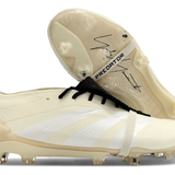 Chuteira Adidas Predator Elite Tongue FG - Bege