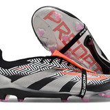 Chuteira Adidas Predator Elite Tongue FG - Preta e Cinza