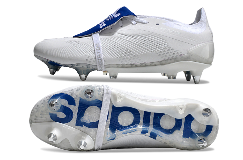 Adidas Predator Elite Fold-Over Tongue SG - Branca e Azul