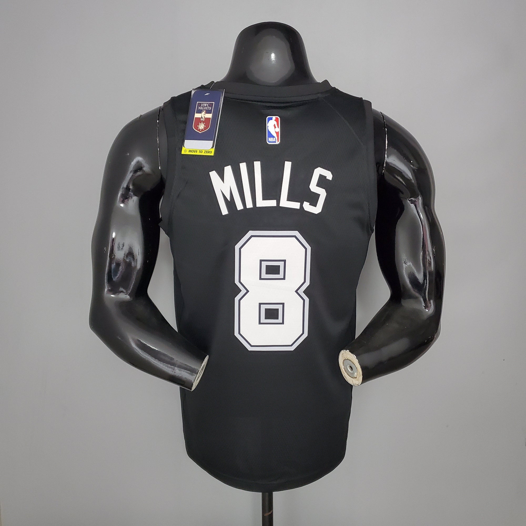 Camisa NBA San Antonio Spurs #8 Mills - City Edition Black