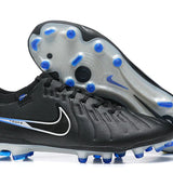 Chuteira Nike Tiempo Legend 10 FG - Preta e Azul - Shadow Pack