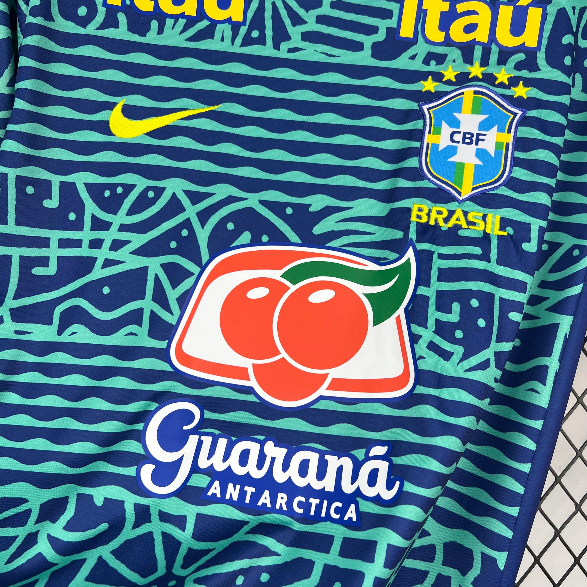 Camisa Brasil 2024 Pré-Jogo - (Retrô)