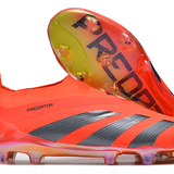 Chuteira Adidas Predator Elite Laceless FG - Laranja e Cinza