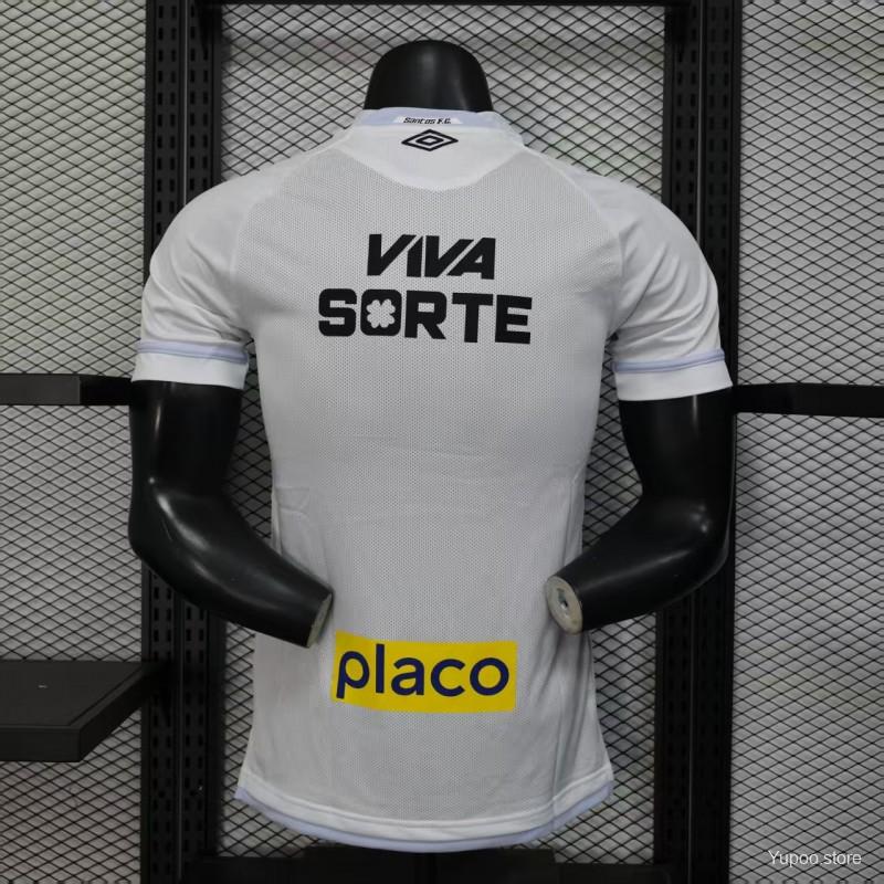 Camisa Santos 2025 Home (Todos os Patrocínios) - (Jogador)