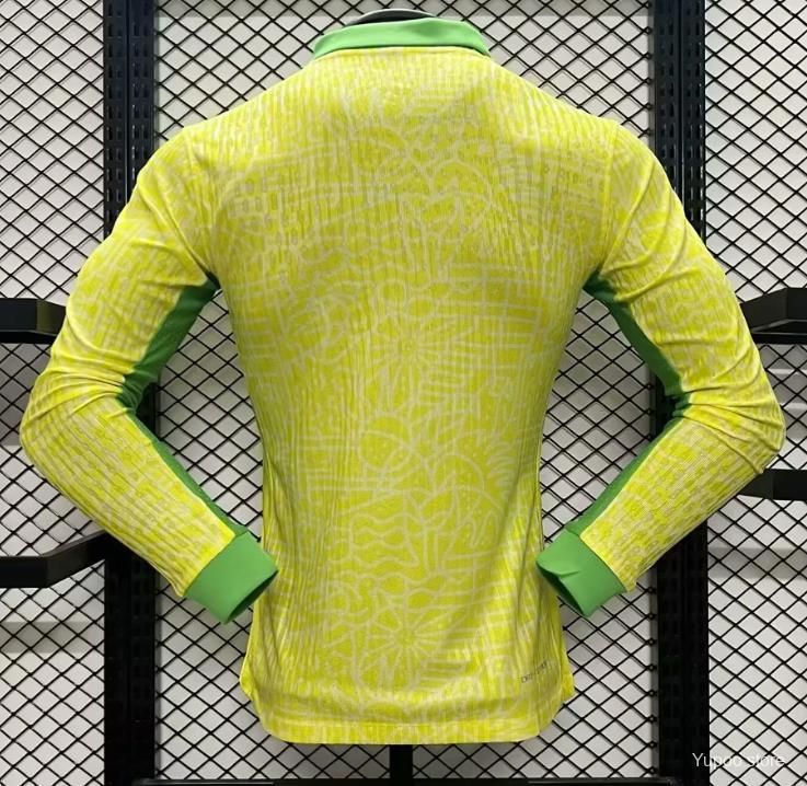 Camisa Brasil 2024 Home - (Jogador) Manga Longa
