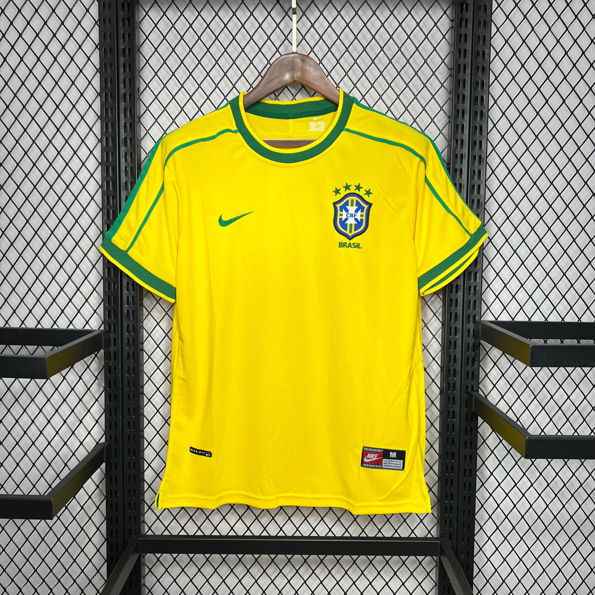 Camisa Brasil Titular 1998 - Versão (Retrô)