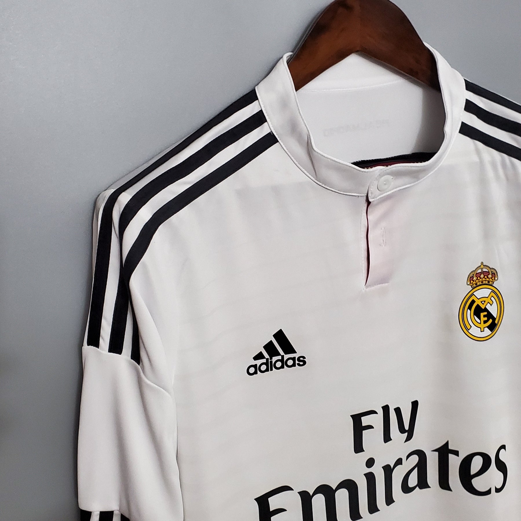Camisa Real Madrid Titular 14/15 - Versão (Retrô) Manga Comprida