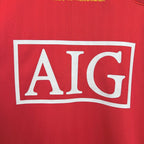 Camisa Manchester United Titular 07/08 - Versão (Retrô) Manga Comprida