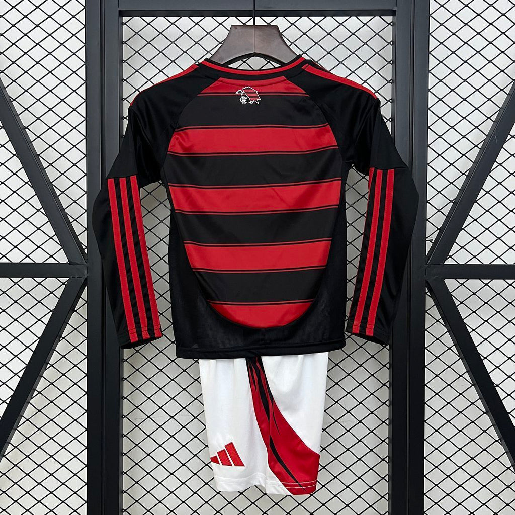 Kit Infantil Flamengo 2025 Home - Manga Longa