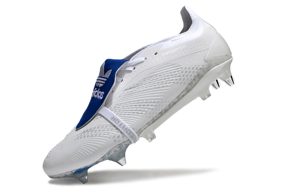Adidas Predator Elite Fold-Over Tongue SG - Branca e Azul