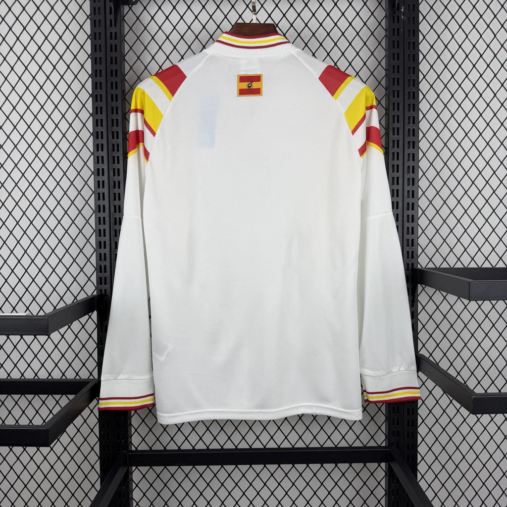 Camisa Espanha 1996 Away - (Retrô) Manga Longa