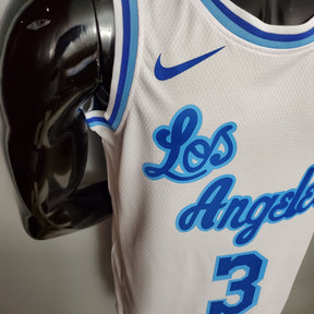 Camisa NBA Lakers #3 Davis (Retrô) Night White - 23/24