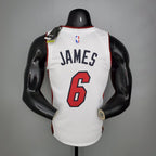 Camisa NBA Miami Heat #6 James - 75° Aniversário White