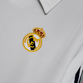 Camisa Real Madrid Titular 2002 - Versão (Retrô) Manga Comprida