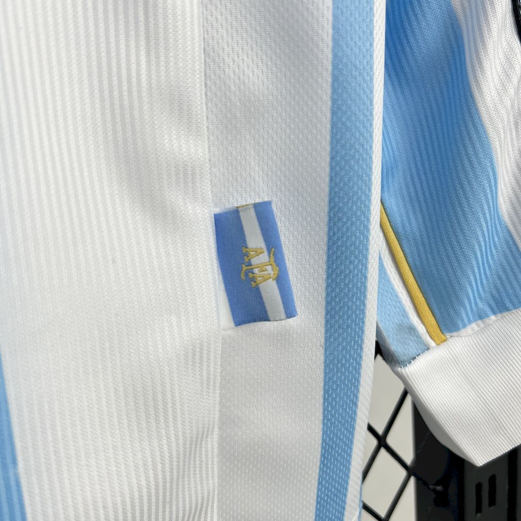 Camisa Argentina Titular 1998 - Versão (Retrô) Manga Comprida