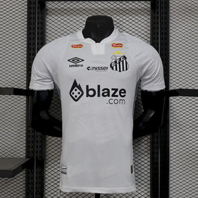 Camisa Santos Home 24/25 - Versão (Jogador) - Completa Com Patrocínio