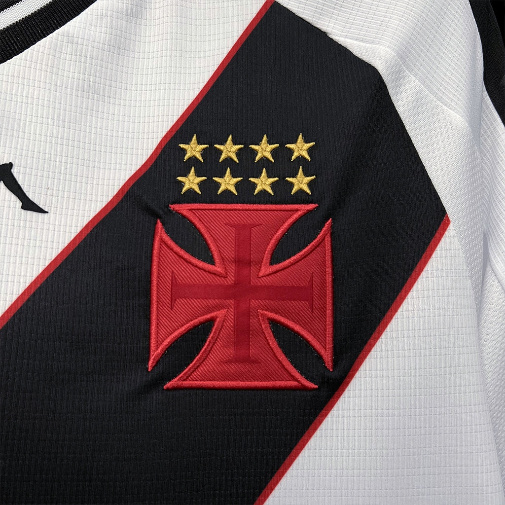 Camisa Vasco da Gama Branca Kappa 24/25 - Versão (Torcedor) Masculina