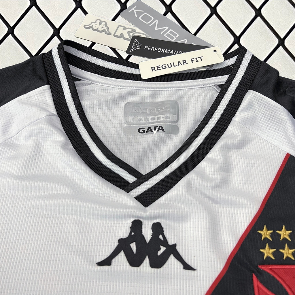 Camisa Vasco da Gama Branca Kappa 24/25 - Versão (Torcedor) Masculina