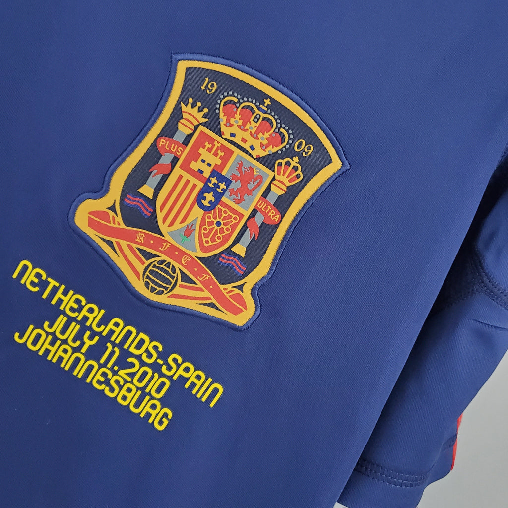 Camisa Espanha 2010 Away (Final Copa do Mundo) - (Retrô)