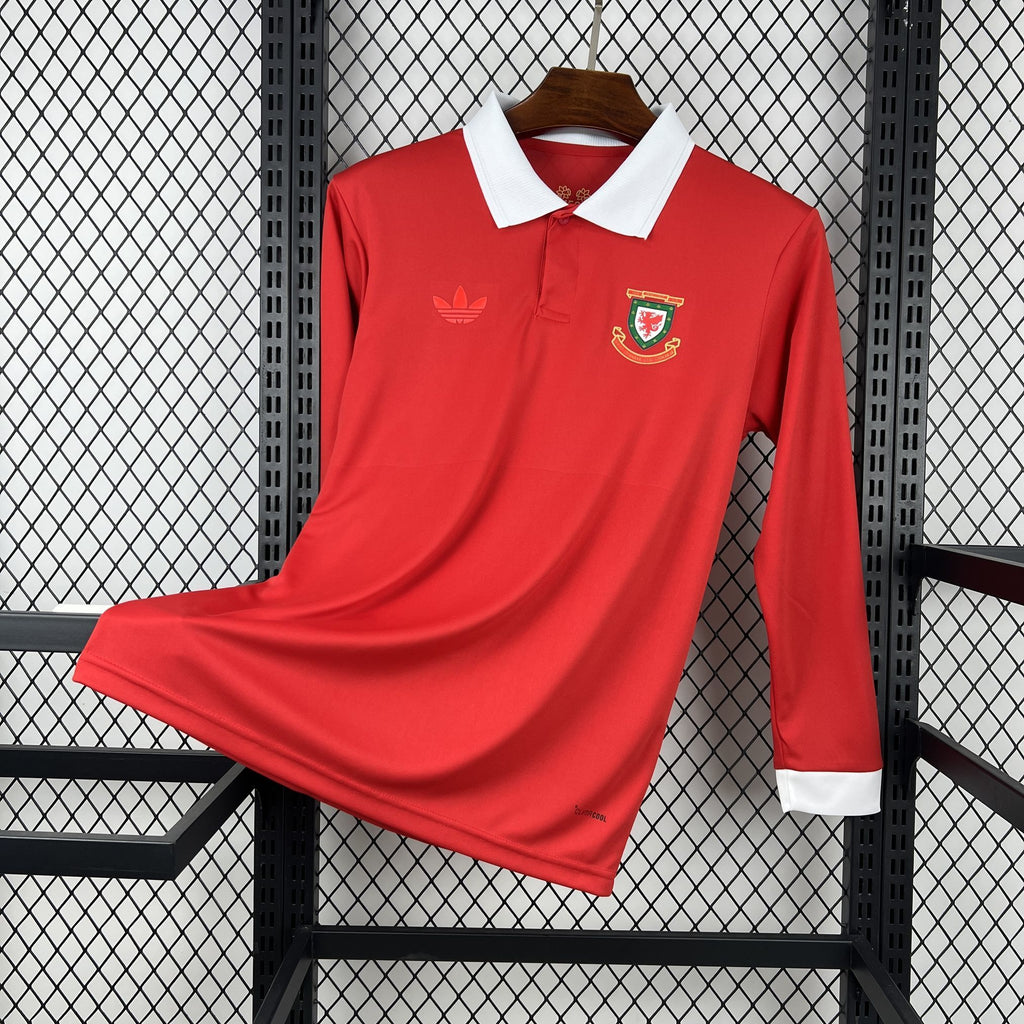 Camisa País de Gales 2026 aniversário 150 anos - (Torcedor) Manga Longa