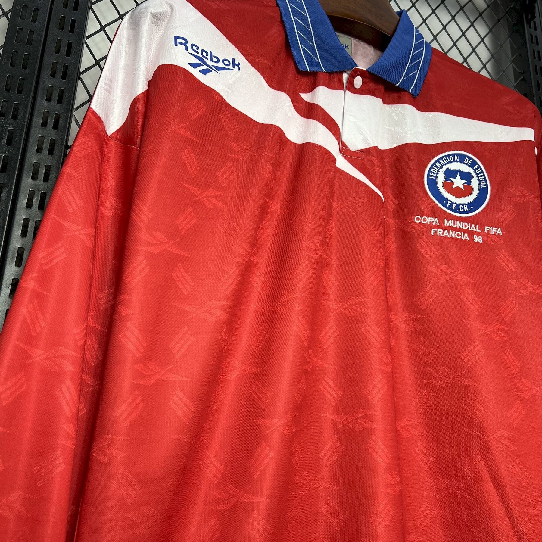 Camisa Chile Titular 1998 - Versão (Retrô) Manga Comprida