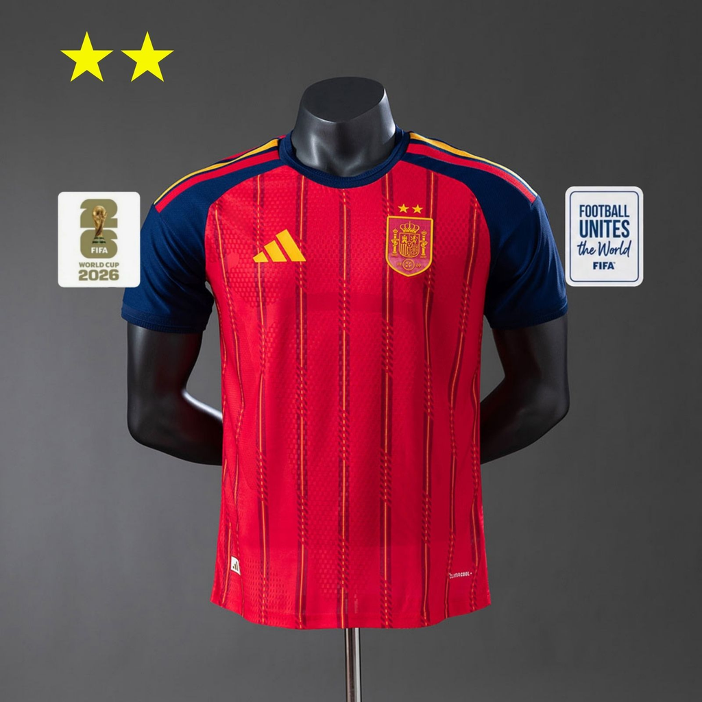 Camisa Espanha 2026 Home - (Com Patchs) (Jogador)