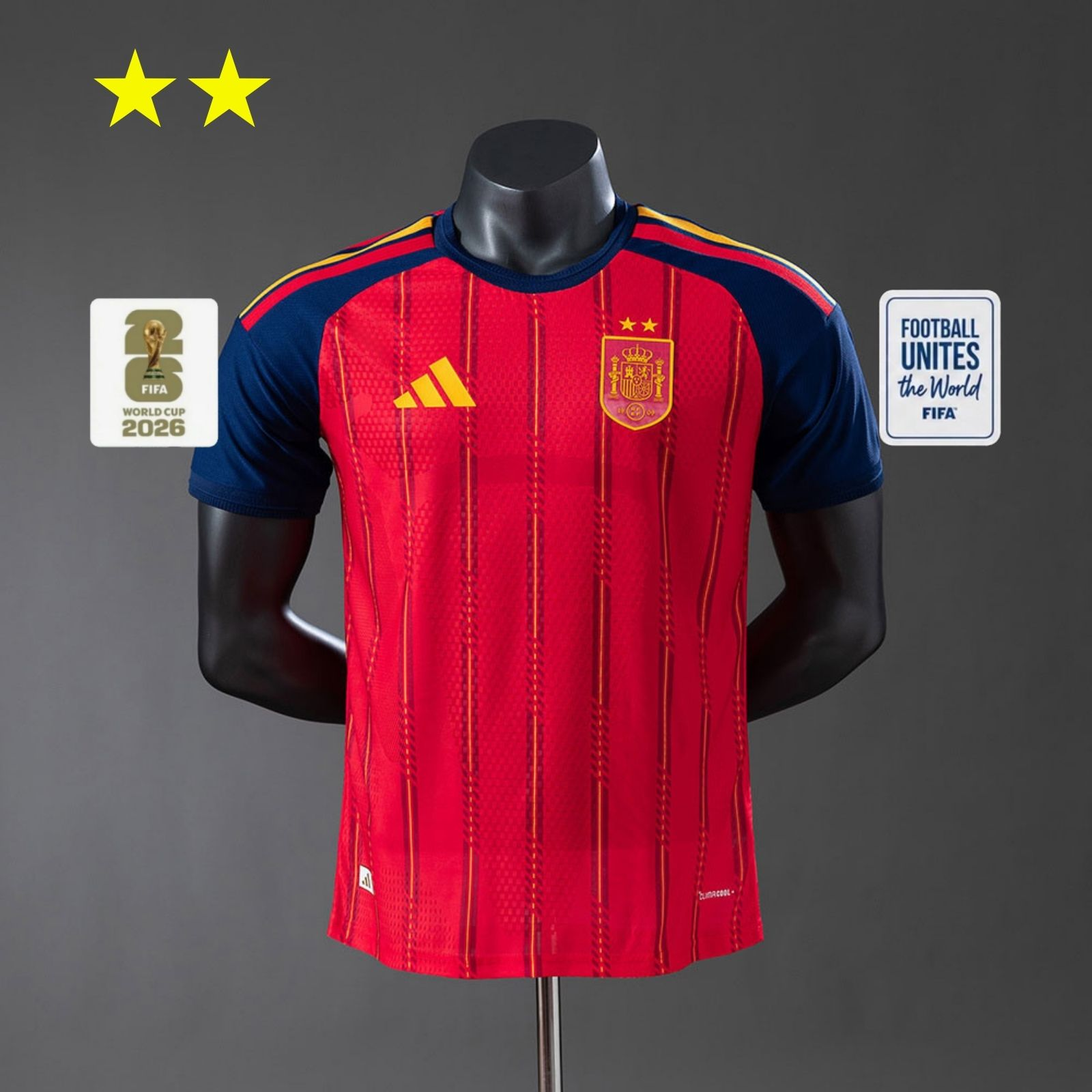 Camisa Espanha 2026 Home - (Com Patchs) (Jogador)