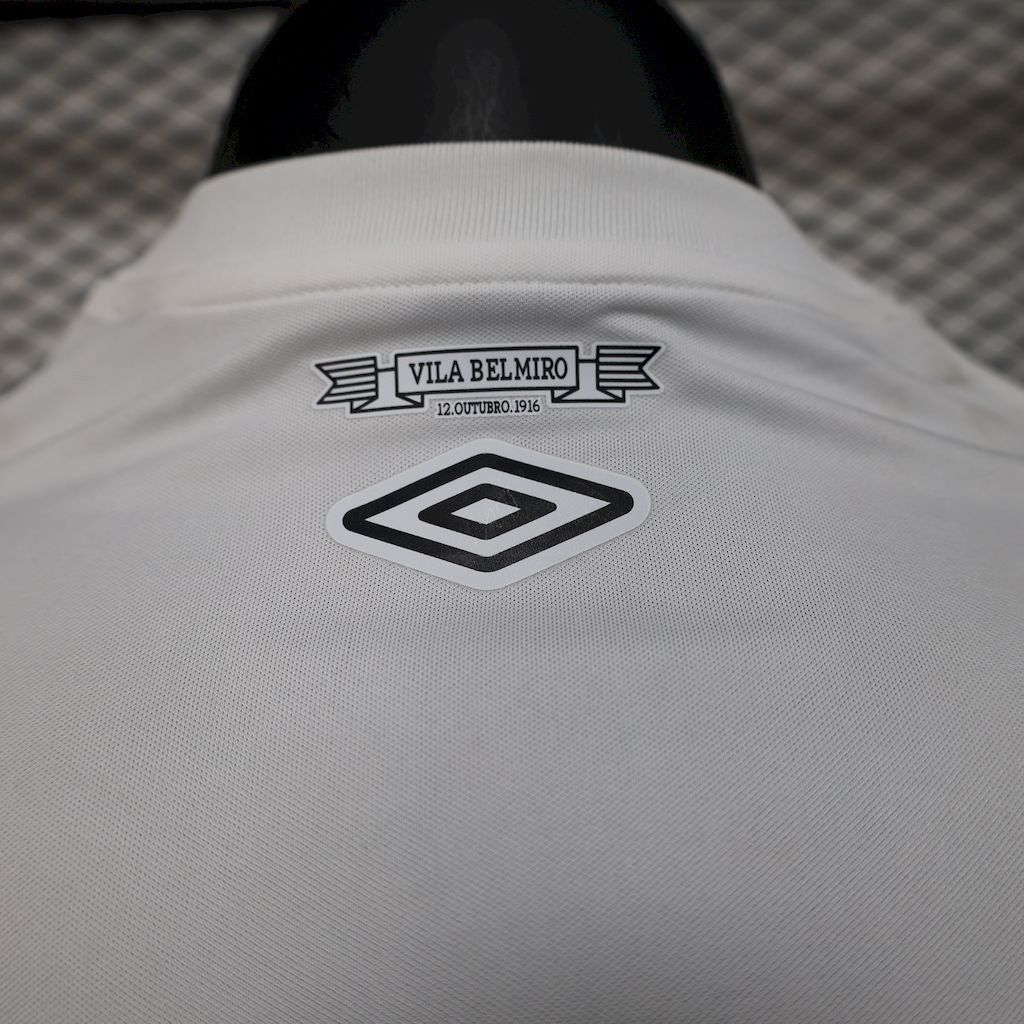 Camisa Santos Home 24/25 - Versão (Jogador) - Completa Com Patrocínio