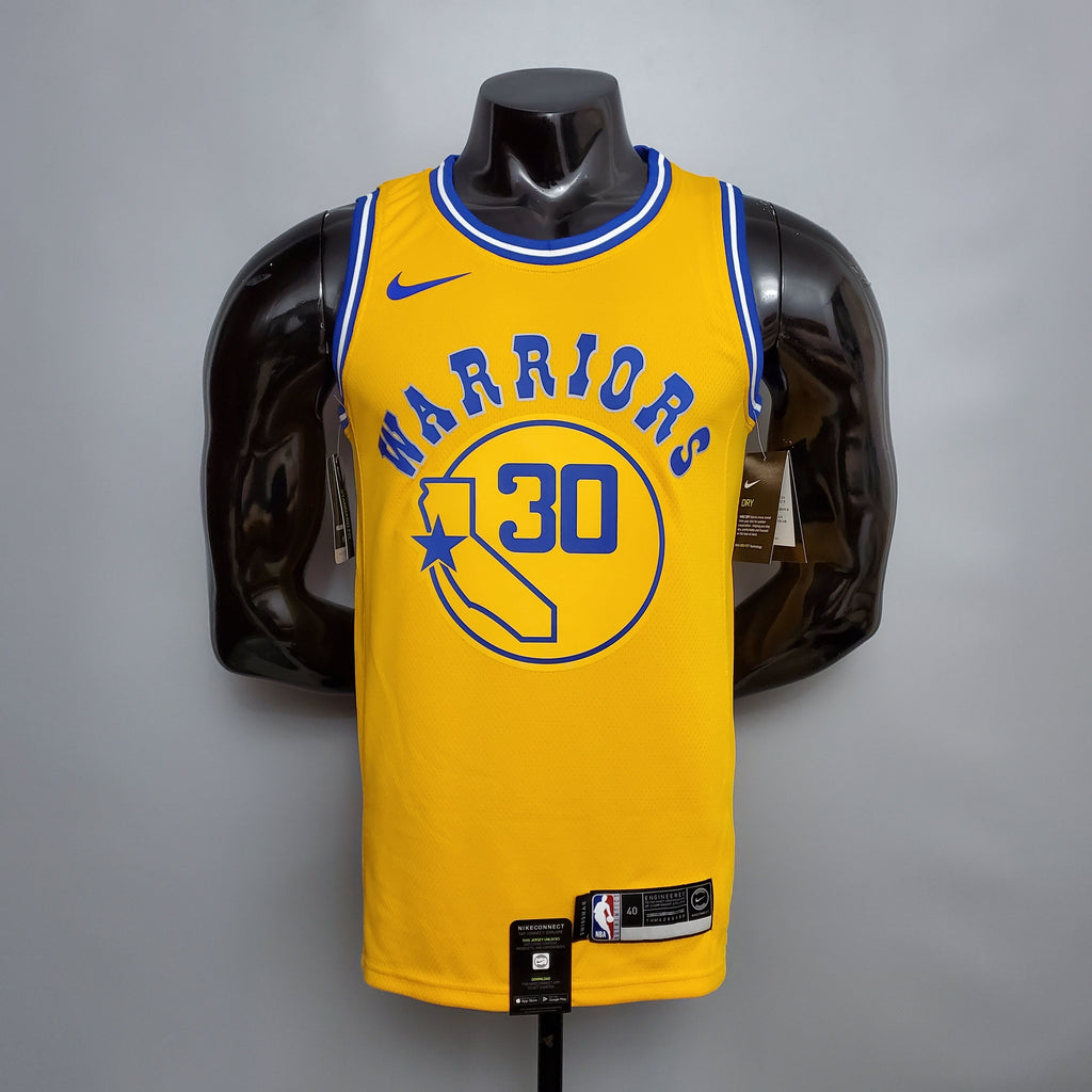 Camisa NBA Golden State Warriors #30 Curry - (Retrô) Yellow