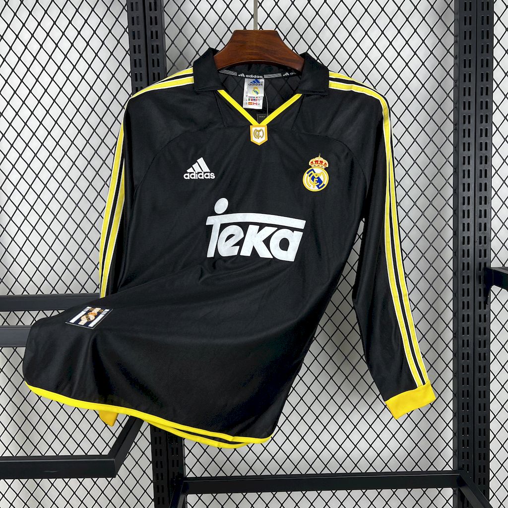Camisa Real Madrid 99/00/01 Away - (Retrô) Manga Longa