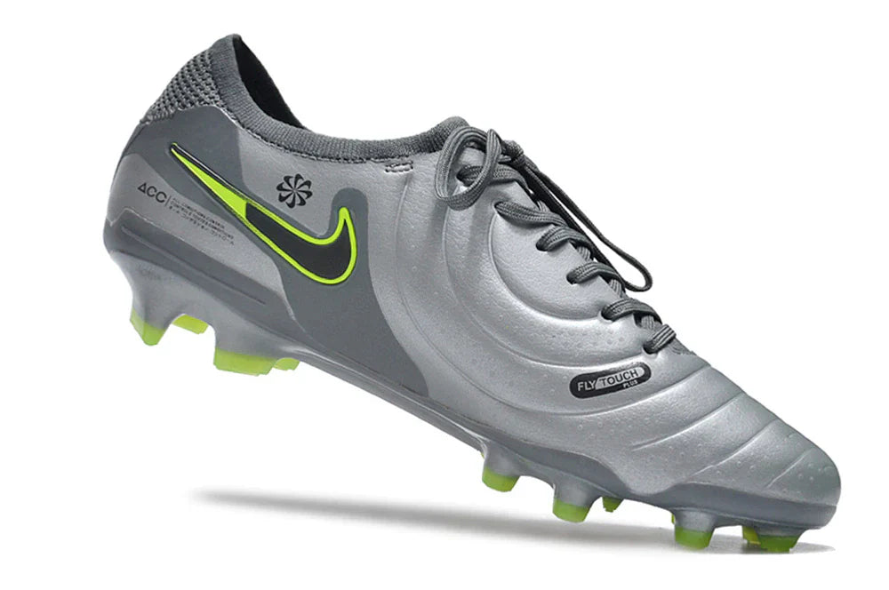 Chuteira Nike Tiempo Legend 10 FG - Prata - Pack Voltage