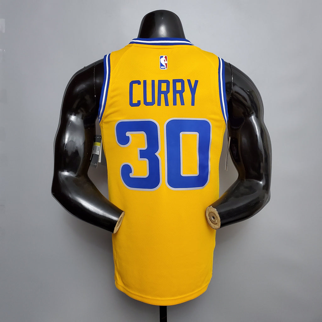 Camisa NBA Golden State Warriors #30 Curry - (Retrô) Yellow