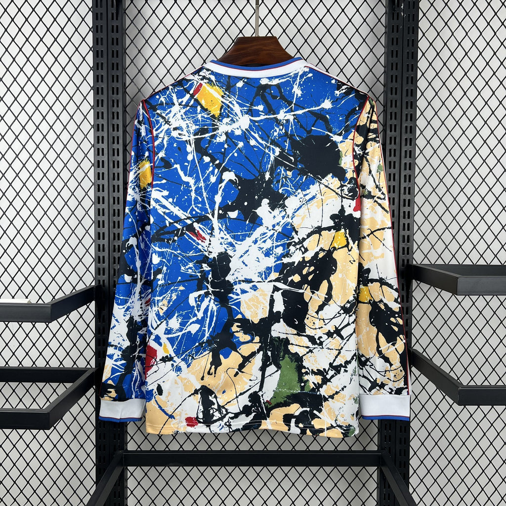 Camisa Manchester United x Stone Roses 25/26 - (Torcedor) Manga Longa