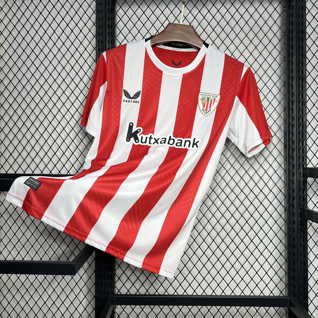 Camisa Athletic Bilbao Titular 24/25 - Versão (Torcedor) Masculina