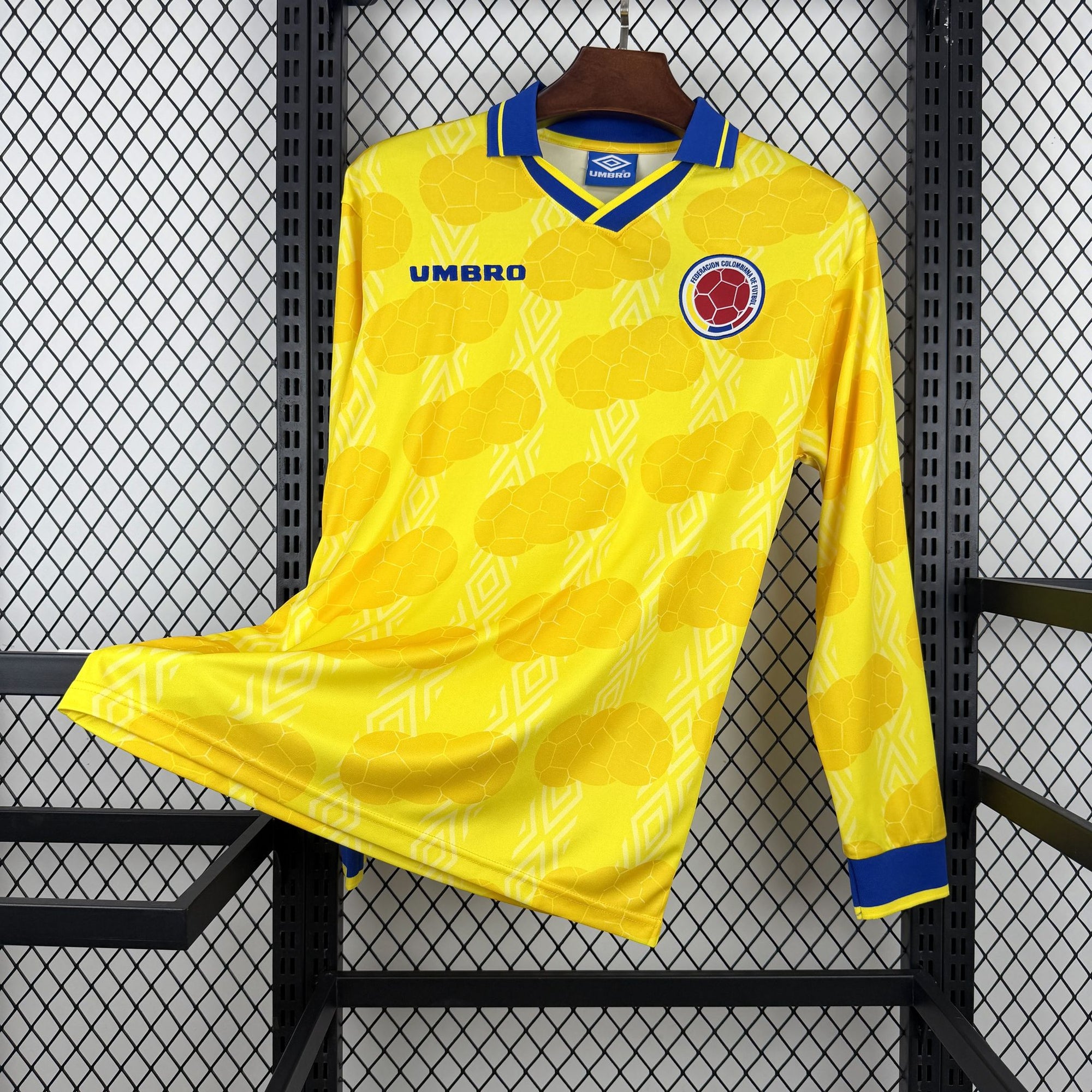 Camisa Colômbia 1994 Home - (Retrô) Manga Longa