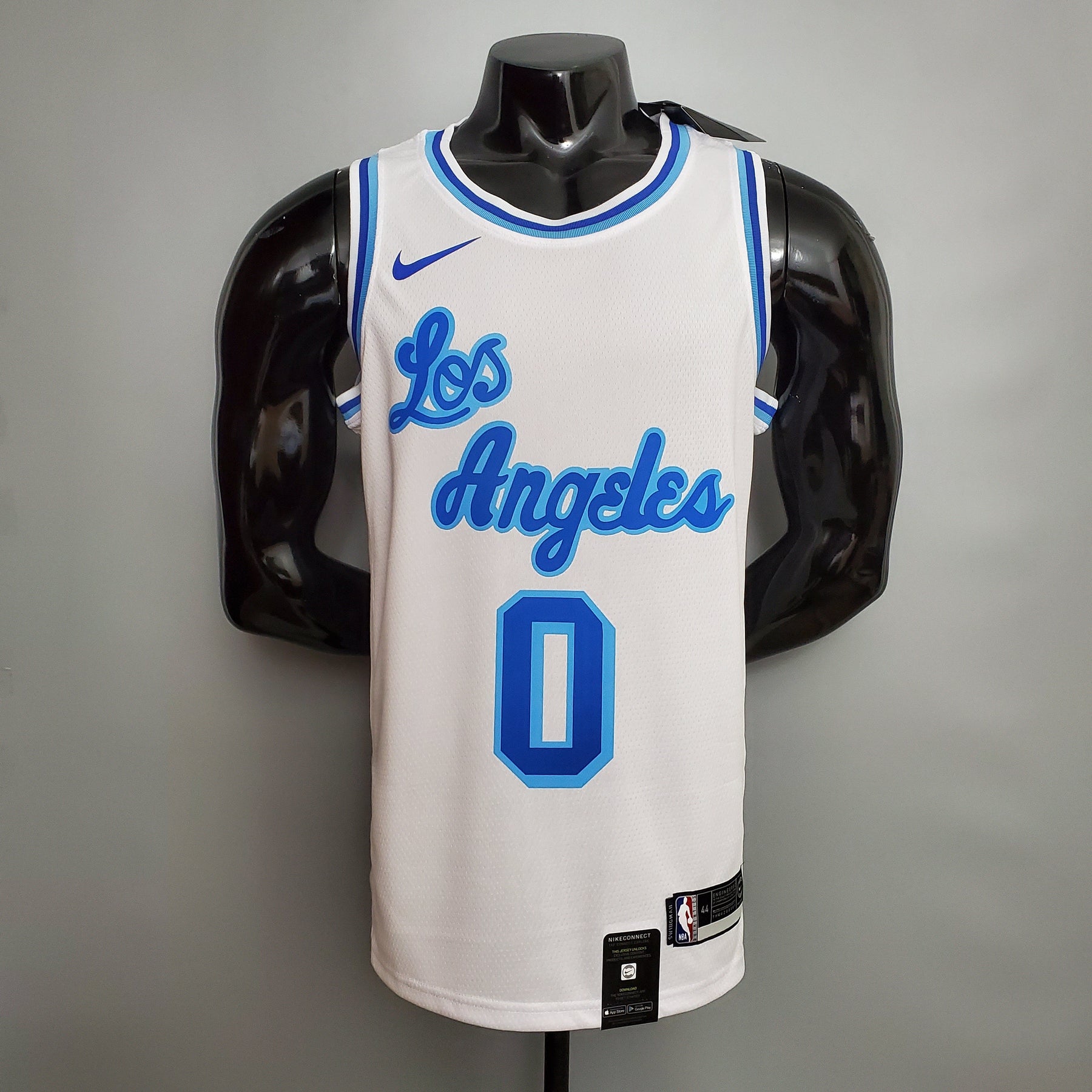 Camisa NBA Lakers #0 Kuzma (Retrô) Night White - 23/24