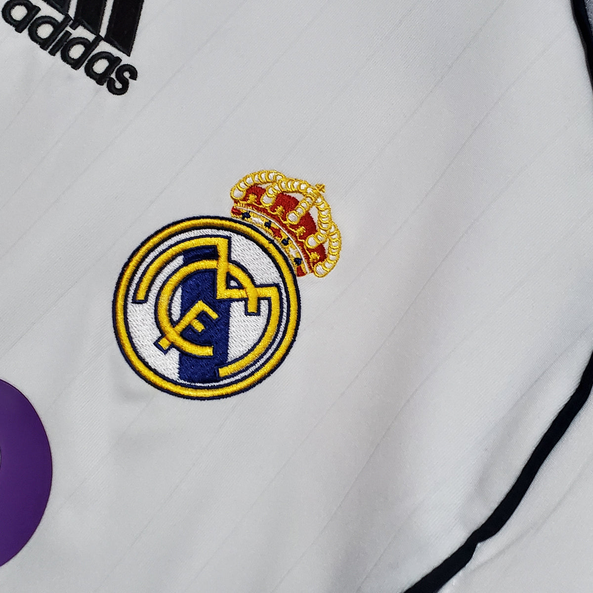 Camisa Real Madrid Titular 06/07 - Versão (Retrô) Manga Comprida
