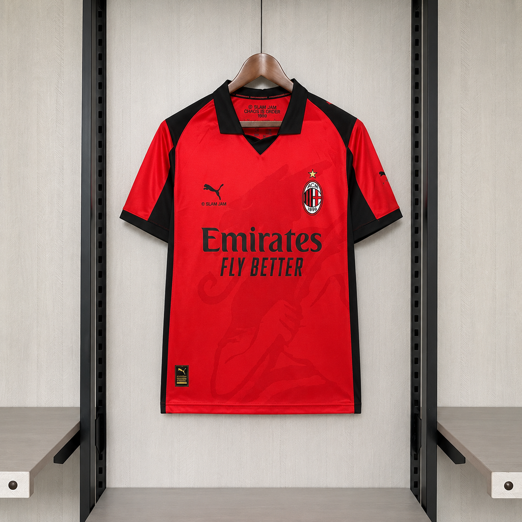 Camisa Milan x SLAM JAM 26/27 Edição Limitada - (Torcedor)