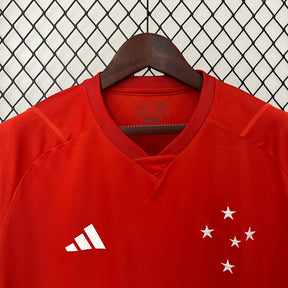 Camisa Cruzeiro Treino vermelha 24/25 - Versão (Torcedor) Masculina