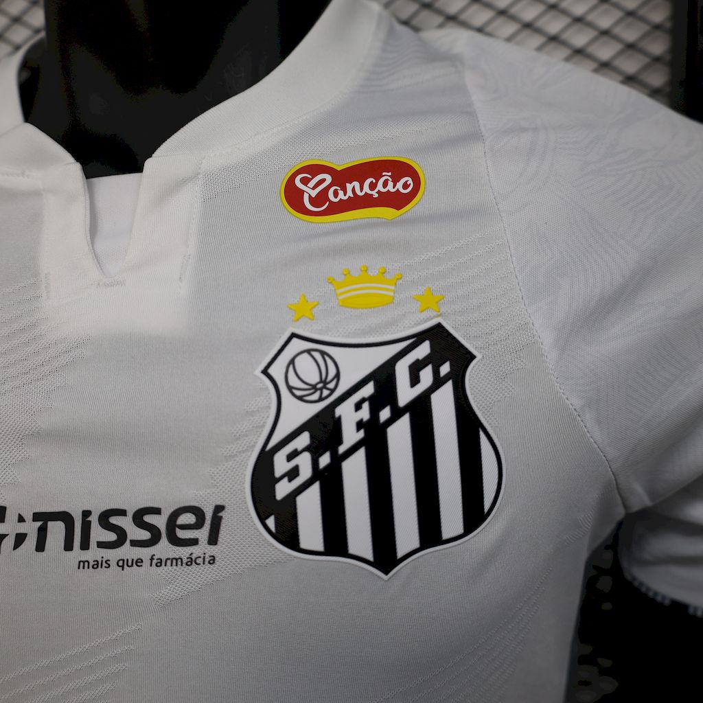 Camisa Santos Home 24/25 - Versão (Jogador) - Completa Com Patrocínio