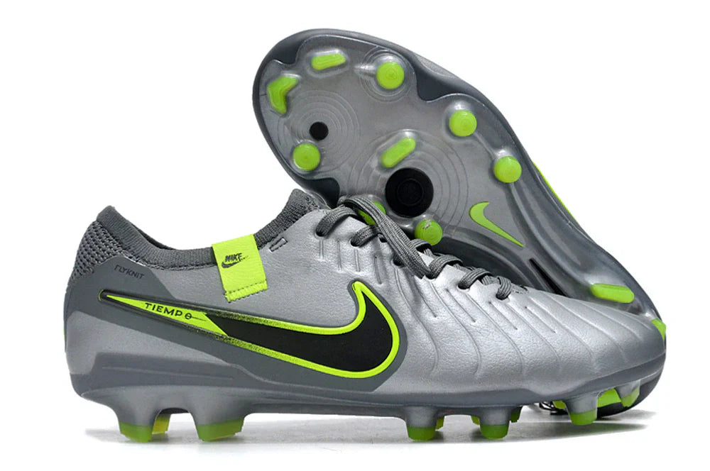 Chuteira Nike Tiempo Legend 10 FG - Prata - Pack Voltage